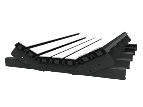 arch Heavy-duty Impact Bed digunakan di titik pemuatan konveyor